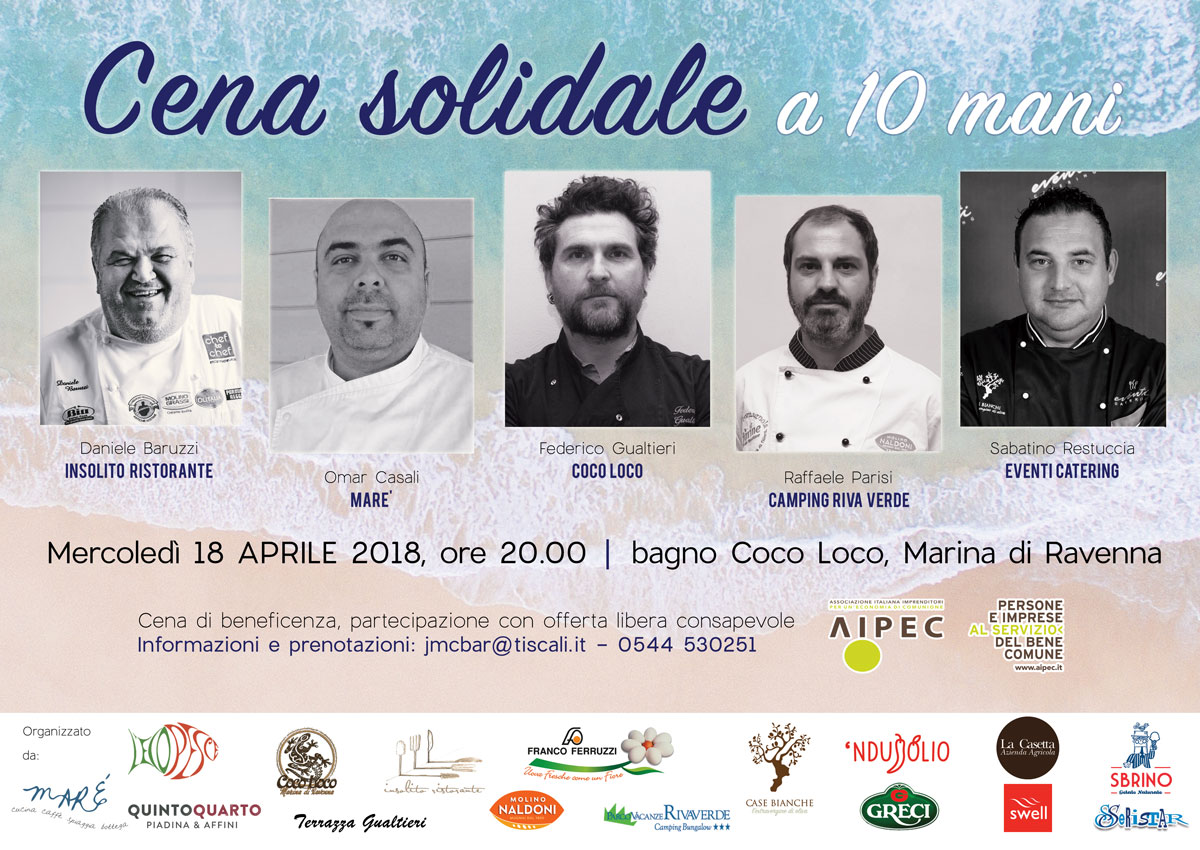 cena solidale a 10 mani